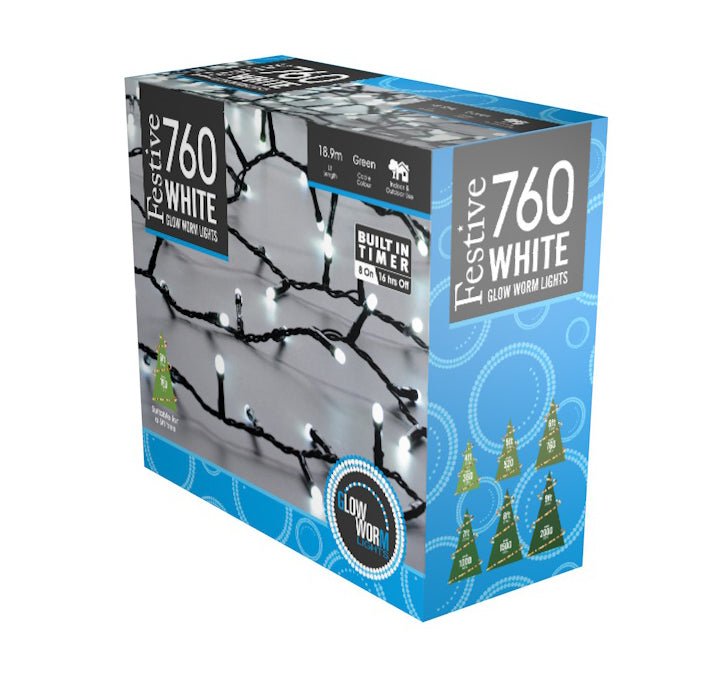 Glow - worm lights - White_Christmas Lights