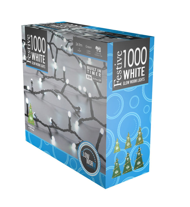 Glow - worm lights - White_Christmas Lights