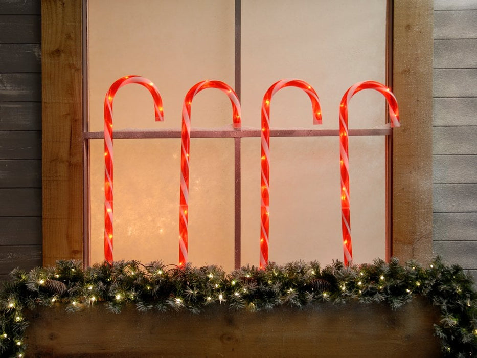 Candy Cane Stakes_Outdoor Christmas Decorations