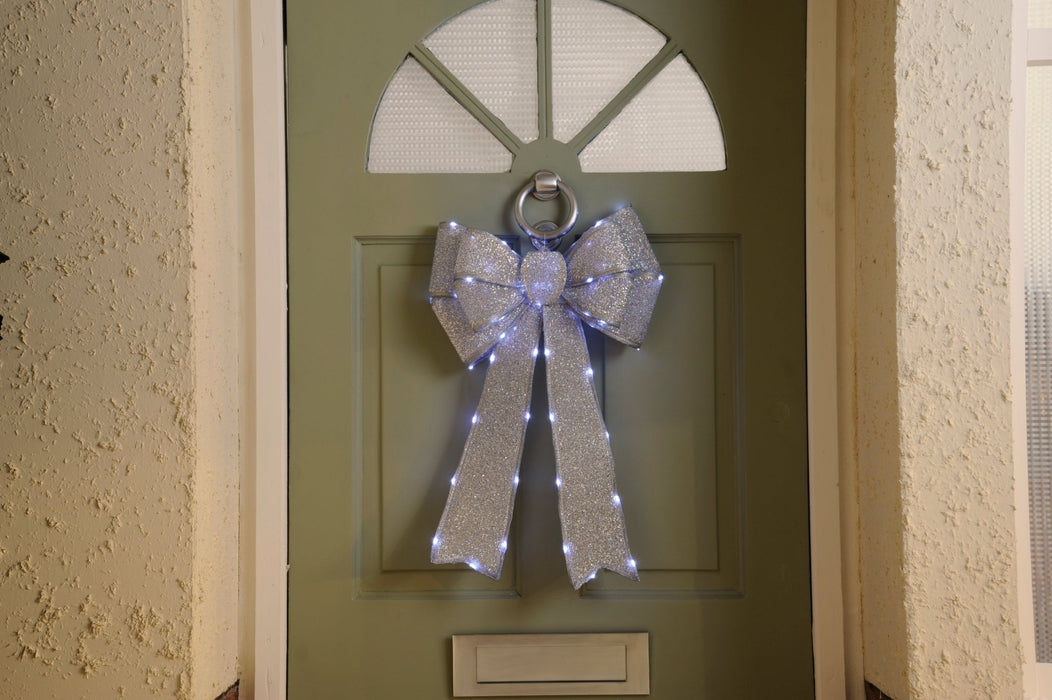 LED Lit Bows_Indoor Christmas Decorations