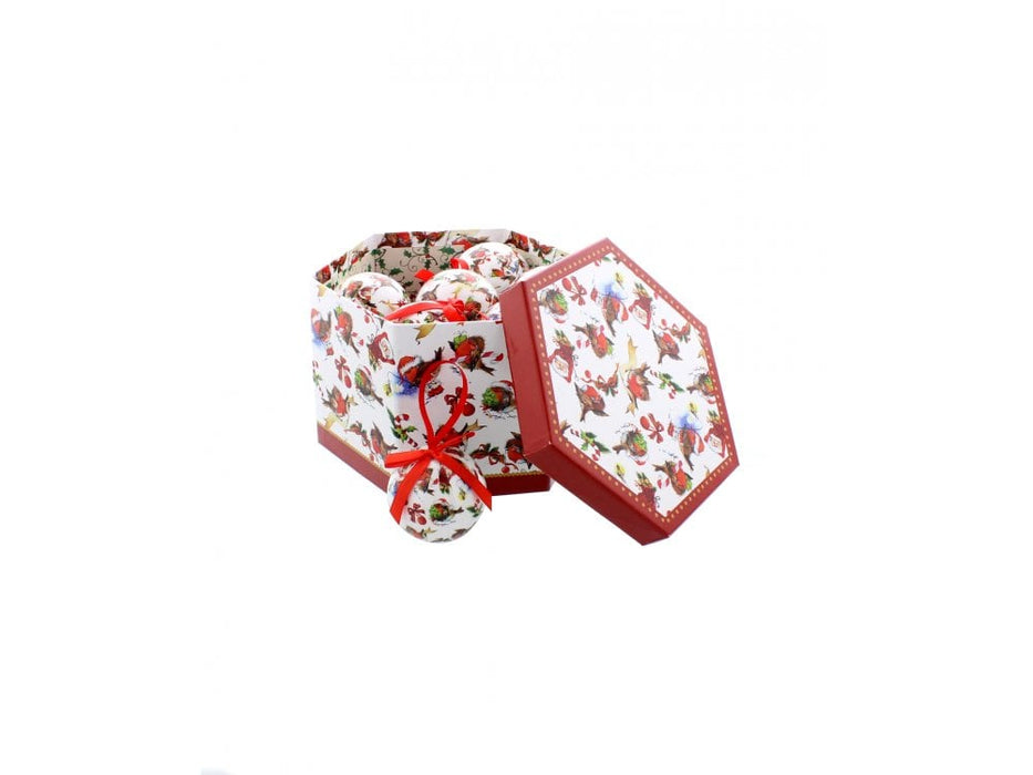 Robin Decoupage Baubles - 14 piece set_Baubles