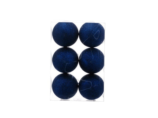 Dark Navy Glitter Bauble - 6 pack_Baubles