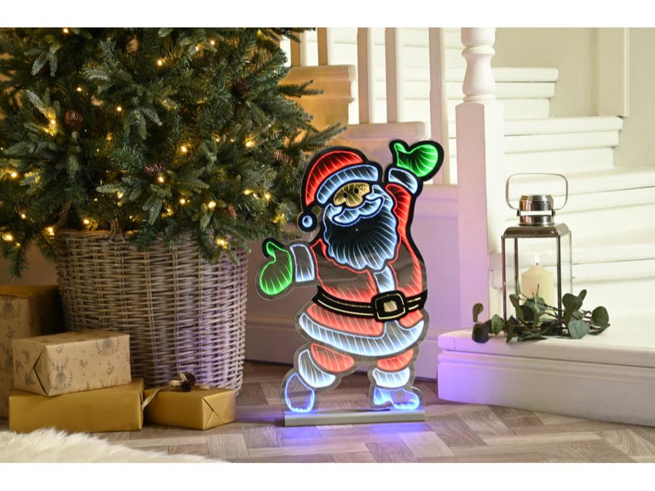 Santa Infinity Light - Indoor Christmas Decoration 60cm_Indoor Christmas Decorations