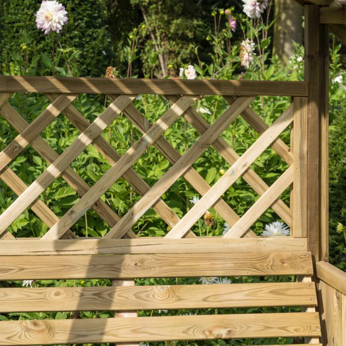 Salisbury Arbour w/bench_Garden Swings & Arbours