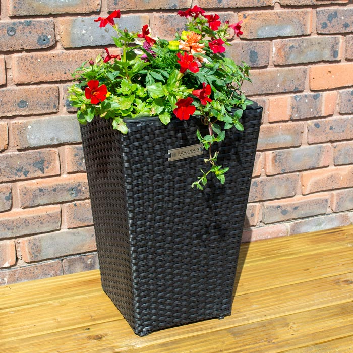 Square Rattan Planter - 2 Pack_Planters