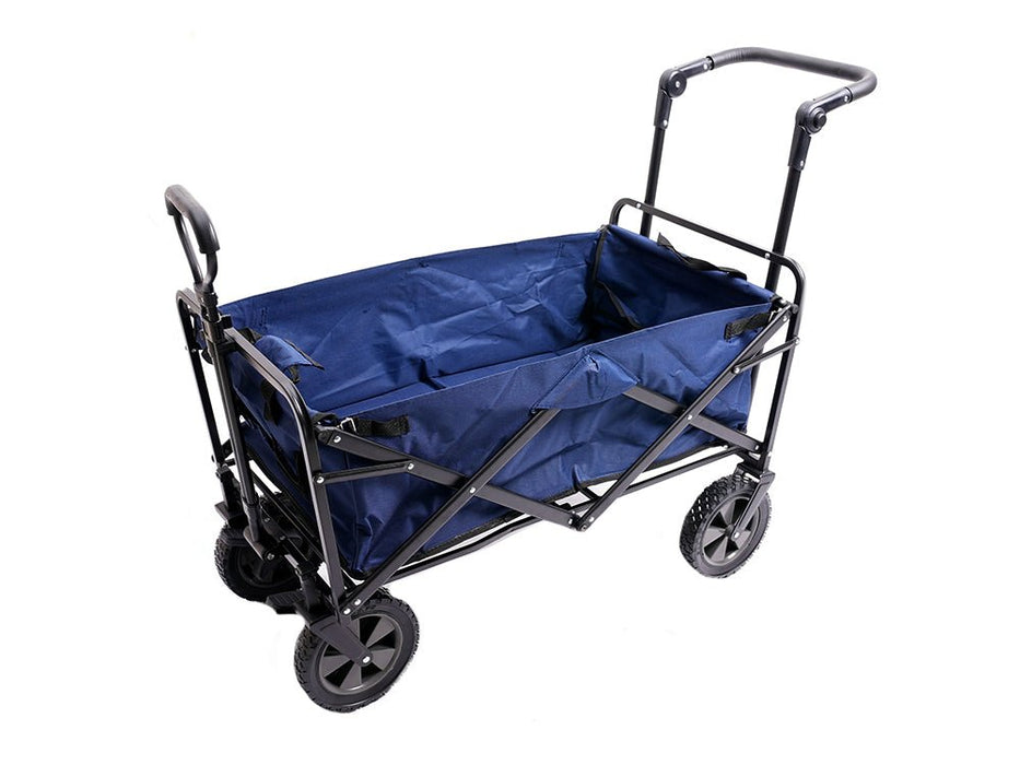 Push and Tow Folding Wagon - Blue_Trollies & Wagons