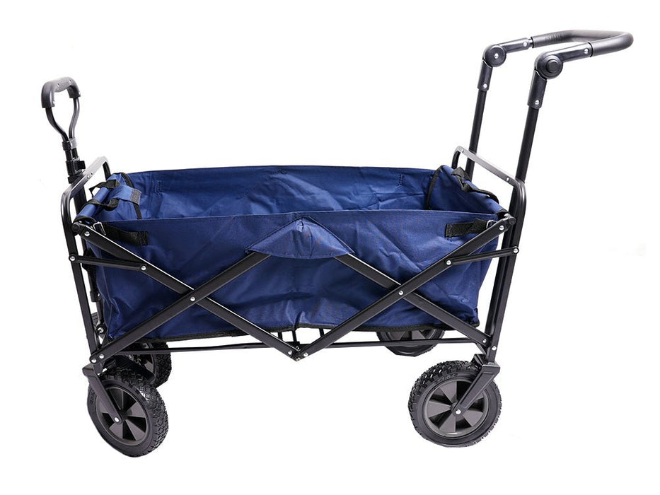 Push and Tow Folding Wagon - Blue_Trollies & Wagons