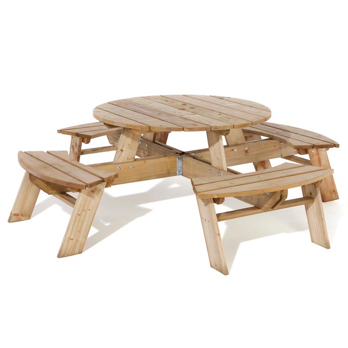 Round Picnic Table_Garden Furniture