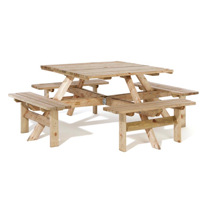 Square Picnic Table_Garden Furniture