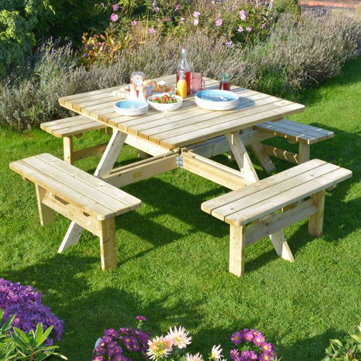 Square Picnic Table_Garden Furniture