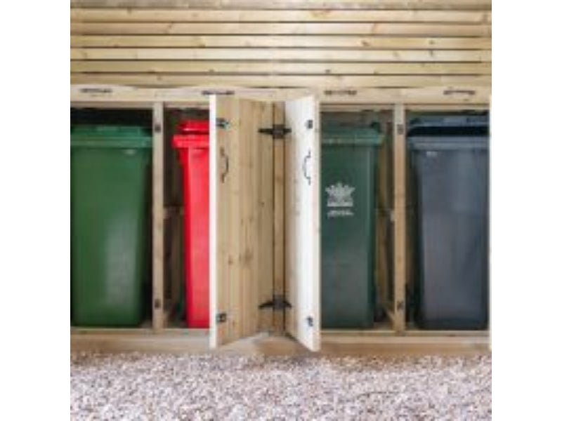 Quad Wheelie Bin Store_Bin Stores