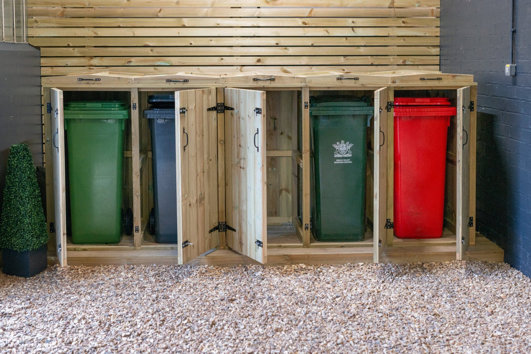 Quintet Wheelie Bin Store_Bin Stores