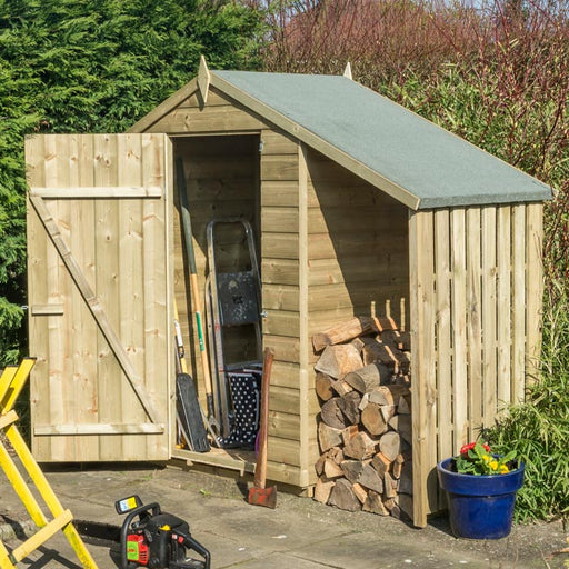 Oxford 4ft x 3ft Shed With Lean To_Garden Sheds