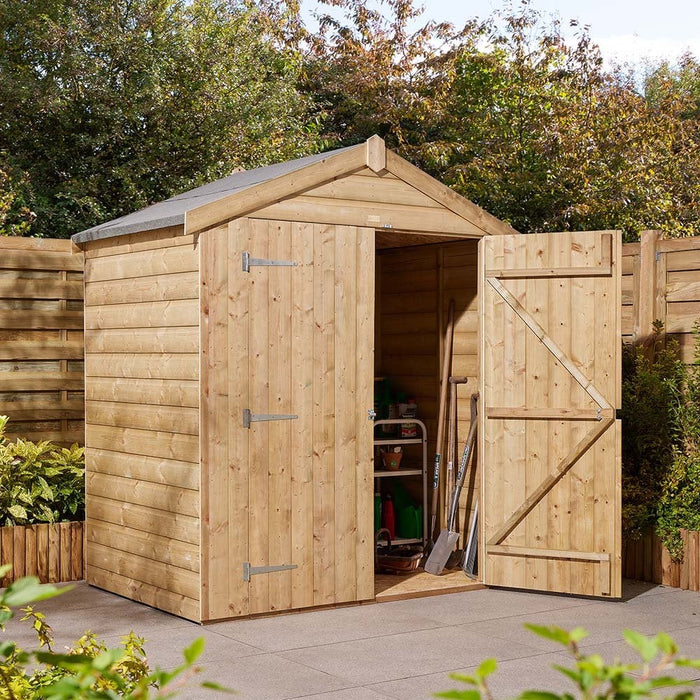 4×6 Shiplap Apex Shed Double Door_Garden Furniture