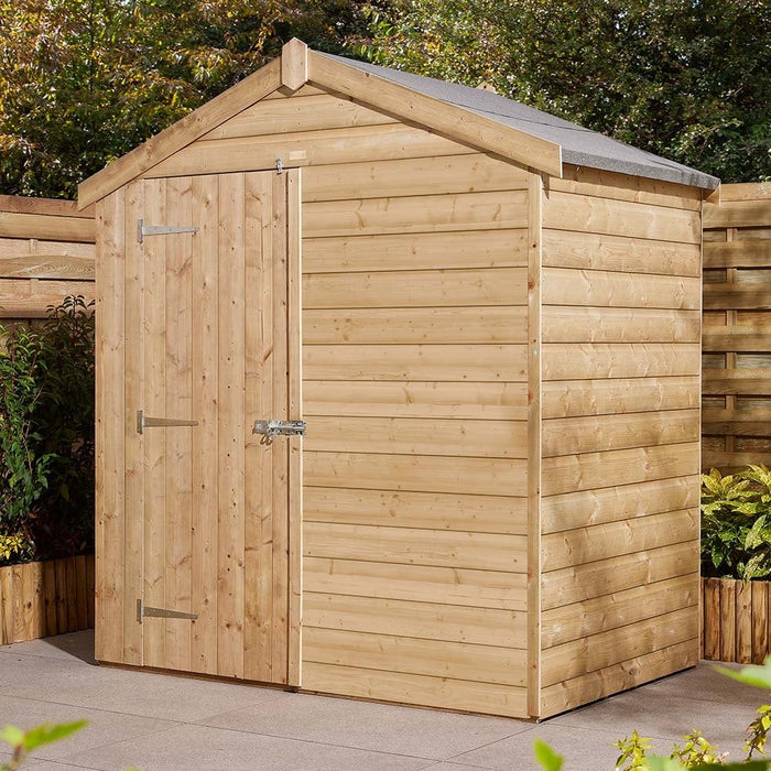 4×6 Single Door Shiplap Apex Shed_Garden Furniture