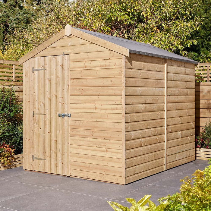 8×6 Single Door Shiplap Apex Shed_Garden Furniture