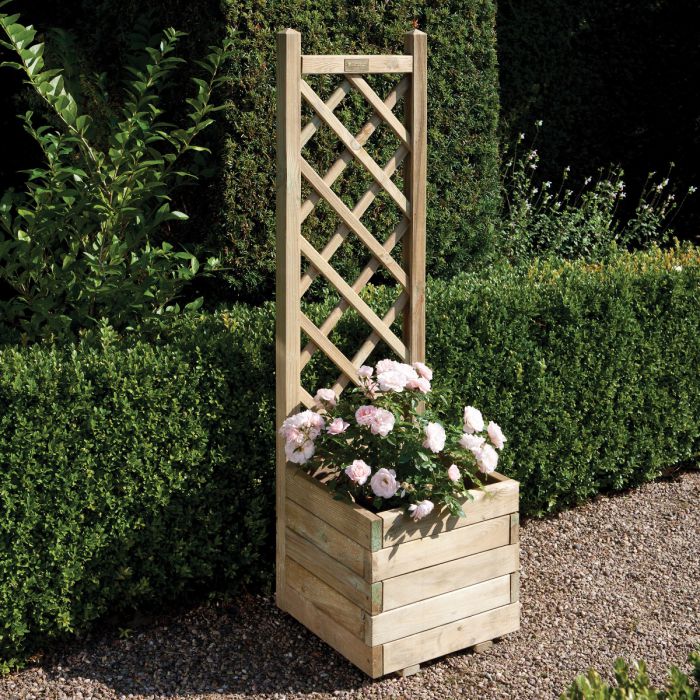 Square Planter & Lattice_Planters