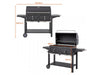 Ignite Duo XL BBQ Grill with Adjustable Charcoal Grill and Temperature Gauge_BBQS