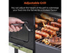 Ignite Duo XL BBQ Grill with Adjustable Charcoal Grill and Temperature Gauge_BBQS