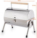 Stealth Stainless Steel Portable Charcoal BBQ with Wooden Carry Handle_Portable BBQs