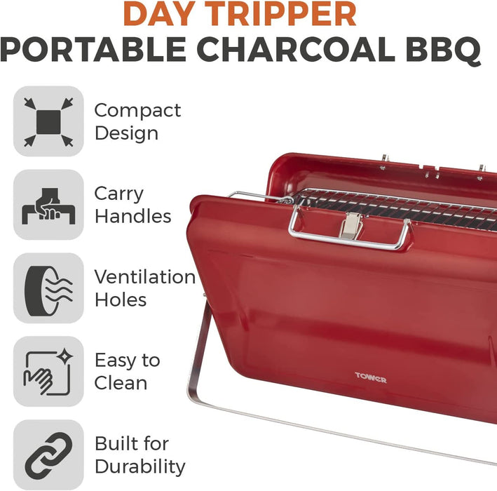 Stealth Portable Charcoal Briefcase BBQ with Carry Handle_Portable BBQs