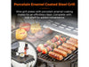 Tourer Two Burner Gas BBQ, Portable Design, Porcelain Enamel Coated Steel Wire Grill_Portable BBQs