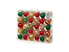 60 - Piece Christmas Bauble Set - Red, Gold and Green_Indoor Christmas Decorations