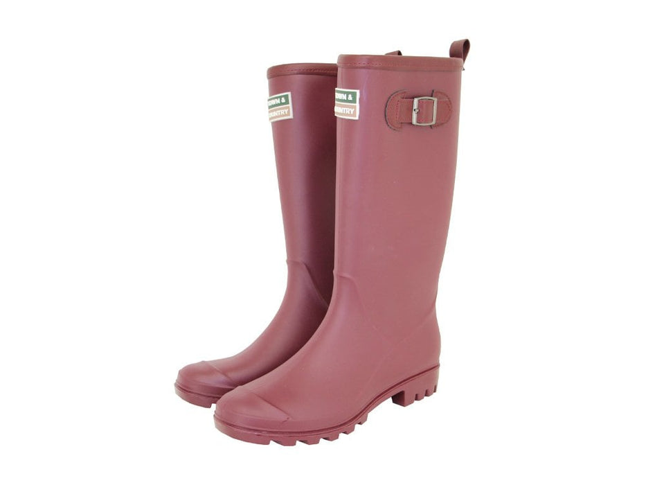 The Burford Wellington Boots Aubergine_Wellington Boots