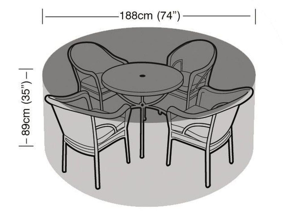 4 - 6 Seater Round Table & Chairs Cover_Garden Furniture Covers