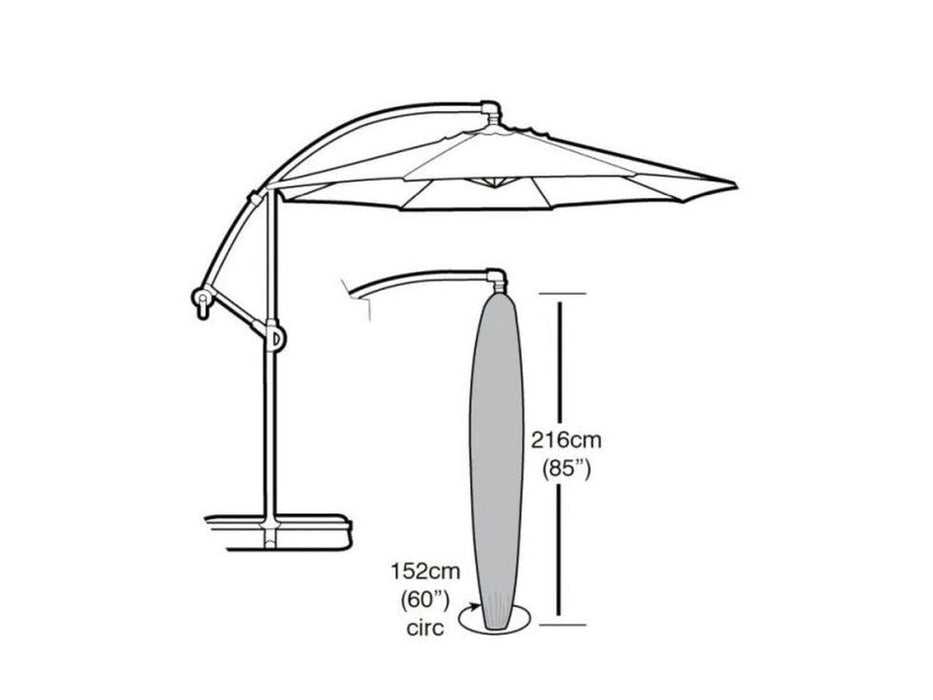 Cantilever Parasol Cover - Premium Polyester_Parasol Covers