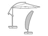 Small Sail Parasol Cover - Premium Polyester_Parasol Covers