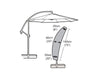 Small Sail Parasol Cover - Premium Polyester_Parasol Covers