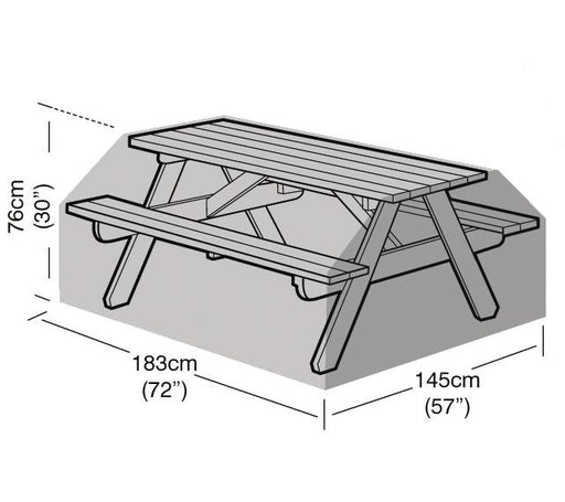 8 Seater Picnic Bench - Premium Polyester_Picnic Bench Covers