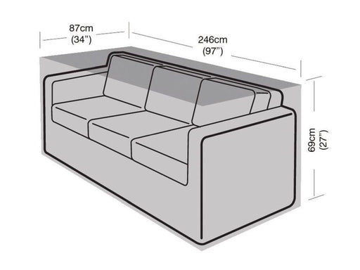 3 Seater Small Sofa Cover_Rattan Furniture Covers