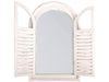 Antique White Mirror with French Doors_Garden Mirrors