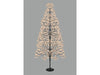 Gold Micro Led Black Firework Tree with Timer - 7FT_Artificial Christmas Trees