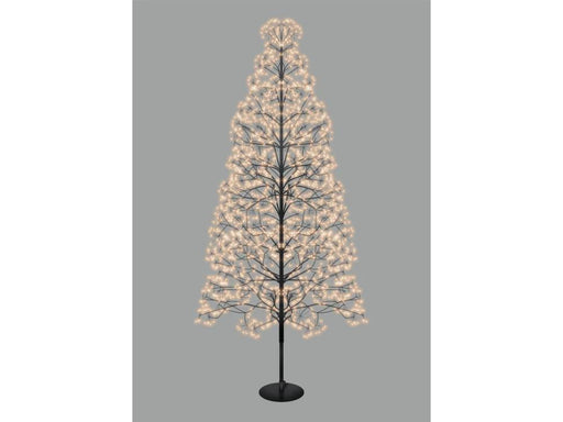 Gold Micro Led Black Firework Tree with Timer - 7FT_Artificial Christmas Trees