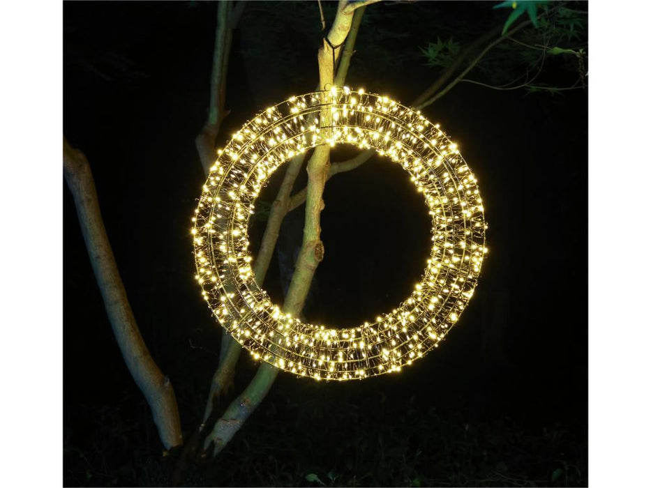 Pre Lit Micro LED Wreath with 10% Twinkling LED's_Christmas Lights