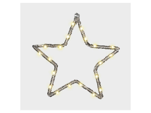 Star Shape Pre Lit 20 Warm White Micro LED Christmas Design_Christmas Lights