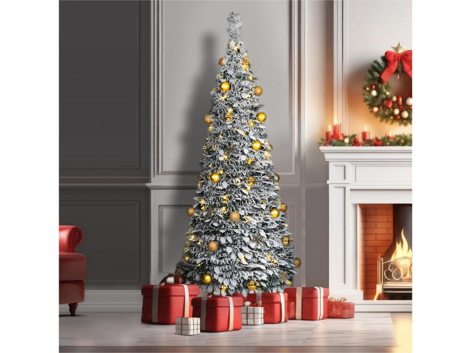 Gold Decor Pre - Lit Led Pop Up Christmas Tree_Artificial Christmas Trees