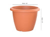 Woodlodge Terracotta Eco Flower Pot | Indoor Outdoor Recyclable Plastic Plantpot_Flower Pots