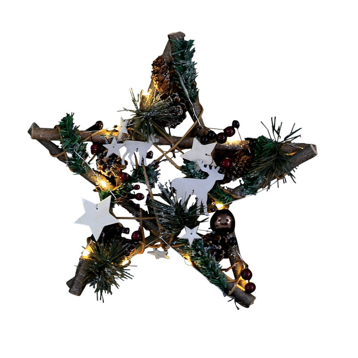 Woodland Christmas Star - Deer Design_Indoor Christmas Decorations